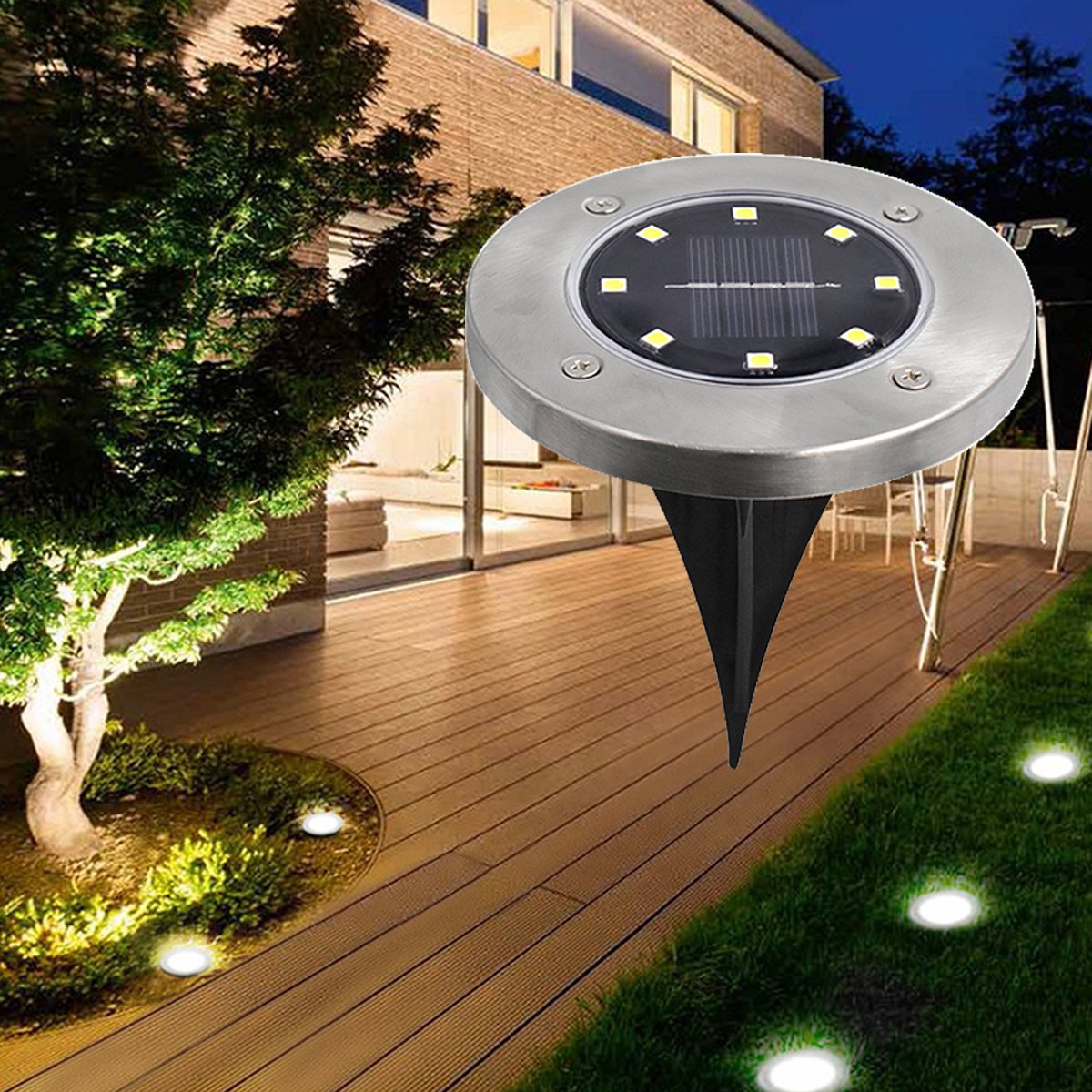 LEDs Solar Light Outdoor Garden Decking