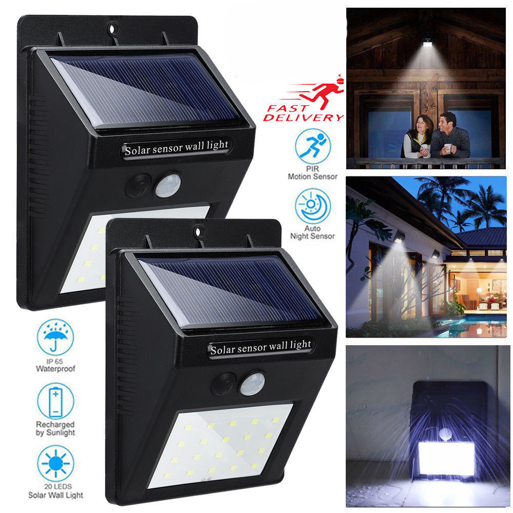 Solar Motion Sensor Wall Light