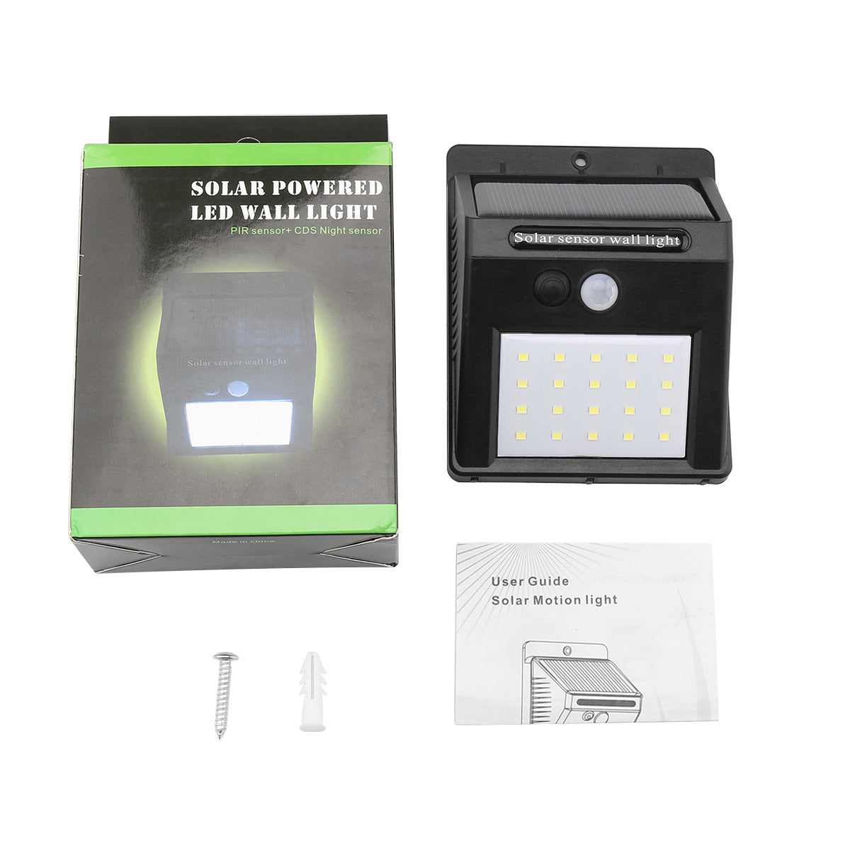 Solar Motion Sensor Wall Light